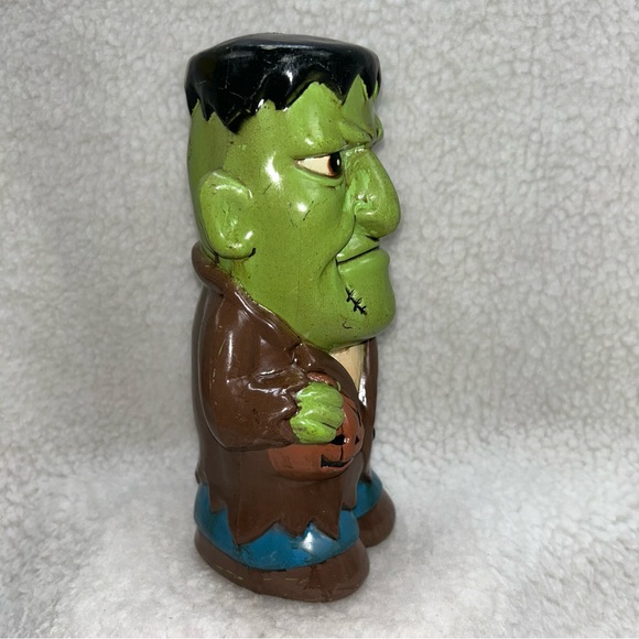 Dynagood 2001 Frankenstein blow mold Halloween decor 9" table top decor big head - Picture 9 of 12